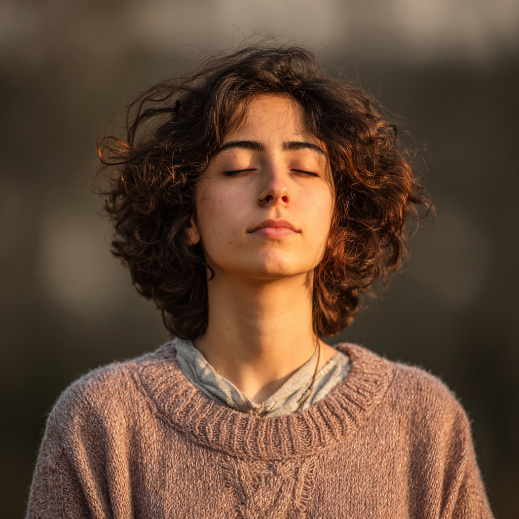 Grup de persoane române de vârste diferite (25-55 ani) zâmbind și practicând yoga împreună, îmbrăcate în haine sport colorate, în sală luminoasă cu ferestre mari